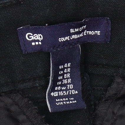 Gap Women's Black Slim Jeans 8R, Cotton Blend