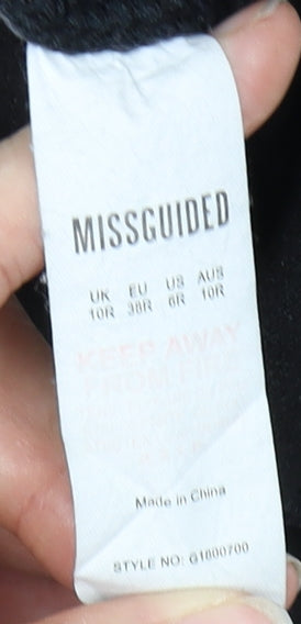 Missguided Women's Black Skinny Jeans Size 10