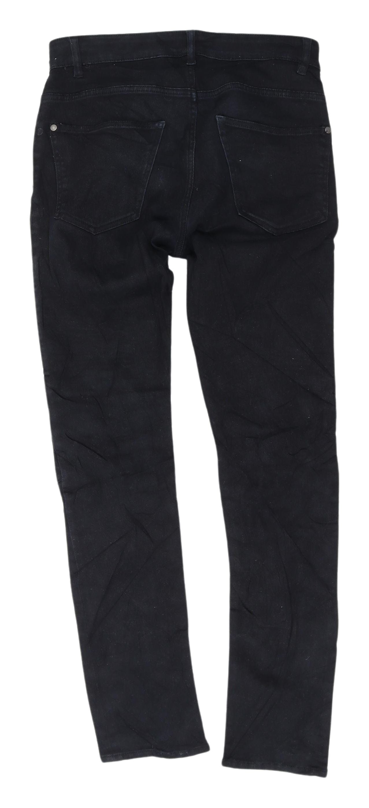 Womens UK Size 2 H&M Slim Fit Skinny Black Jeans