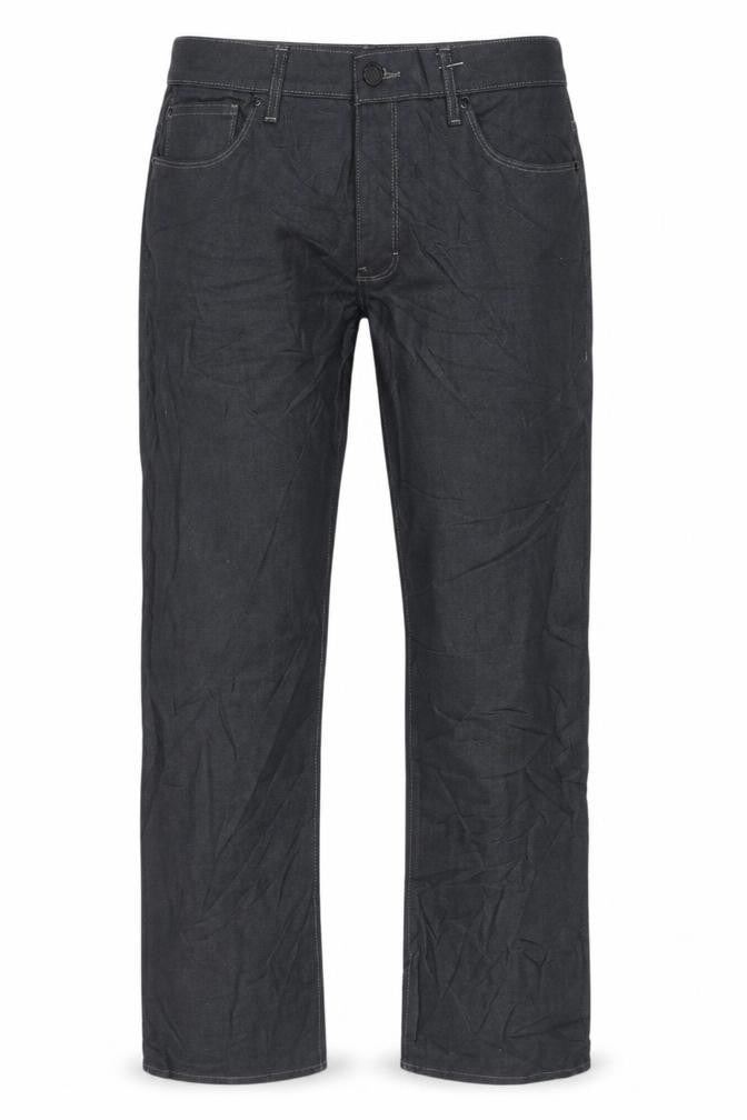 Front view of F&F Black Straight Leg Jeans, size 36, unisex, dark denim