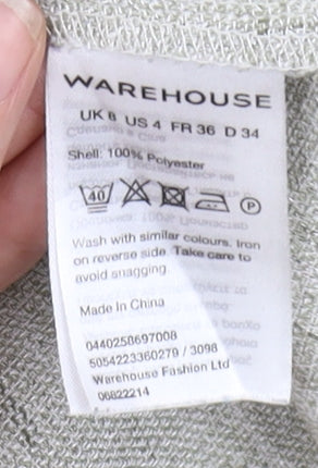 Warehouse Women's Grey Slip Dress Size 8
