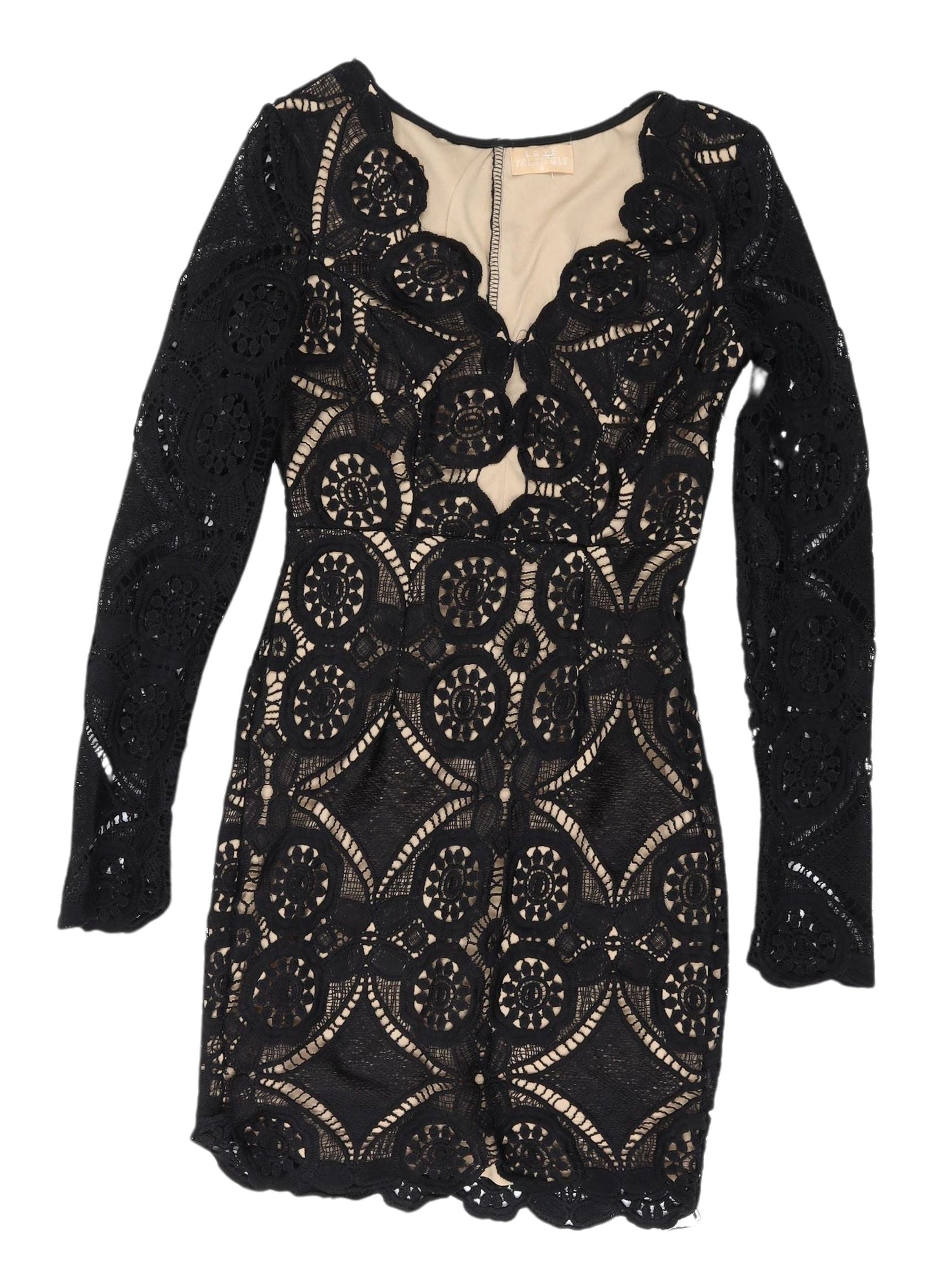 Love Triangle Women's Black Bodycon Dress Size 10