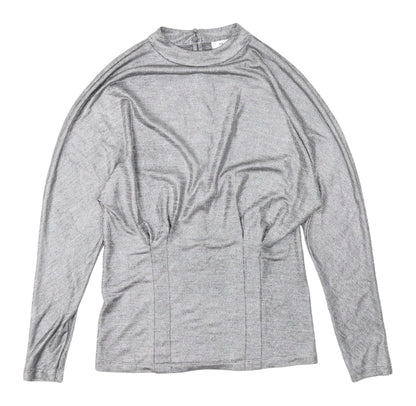 Womens UK Size XS Reiss Grey Basic Blouse