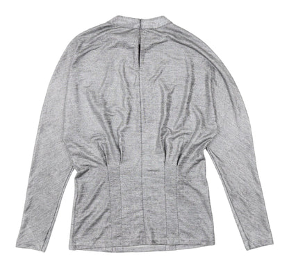 Womens UK Size XS Reiss Grey Basic Blouse