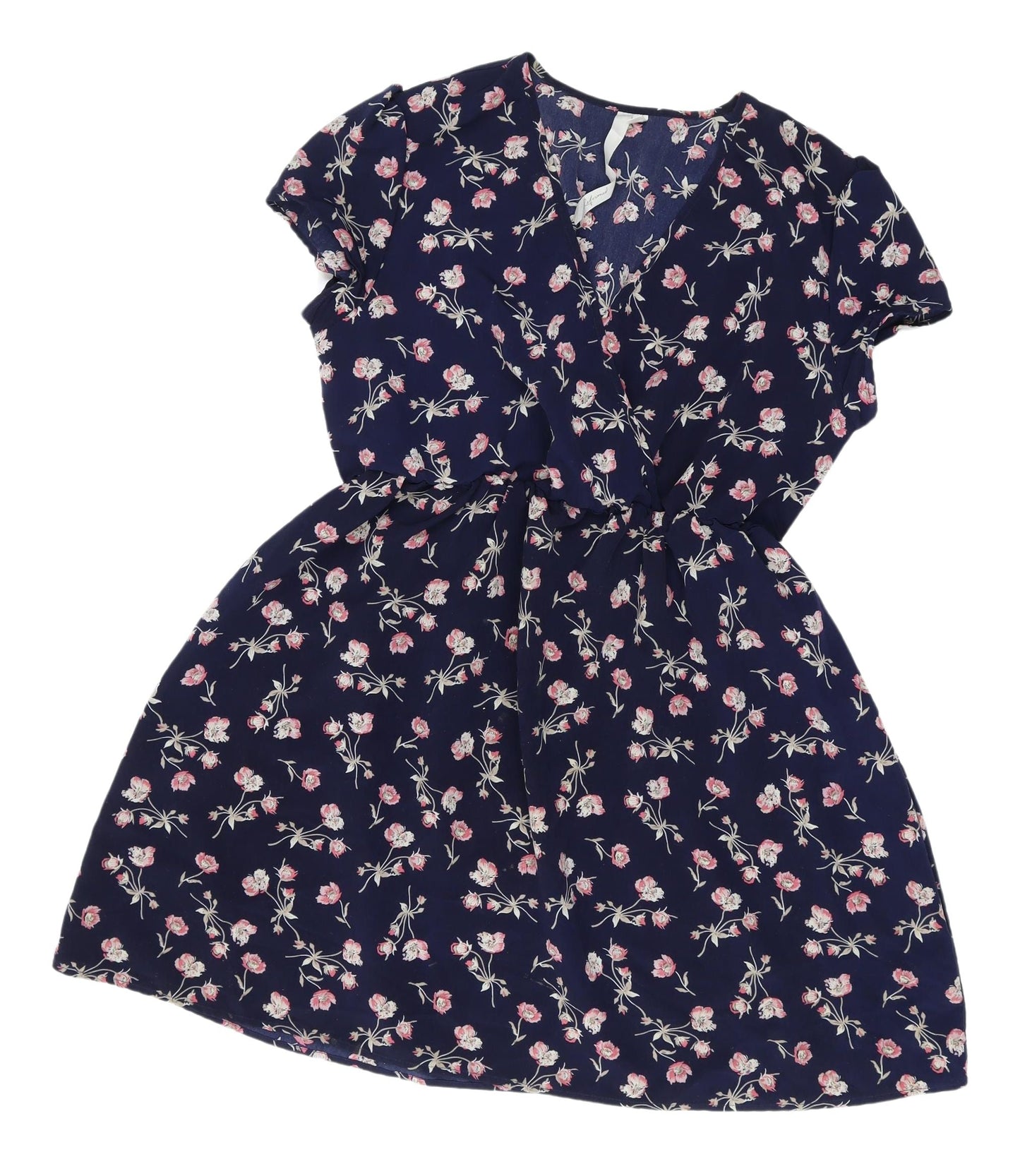Reformed Women's Blue Floral Fit & Flare Dress L