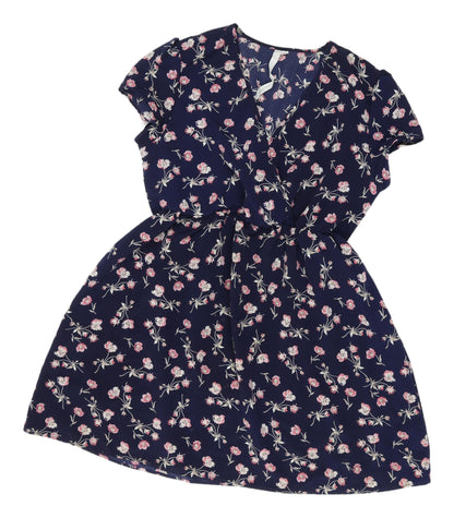 Reformed Women's Blue Floral Fit & Flare Dress L