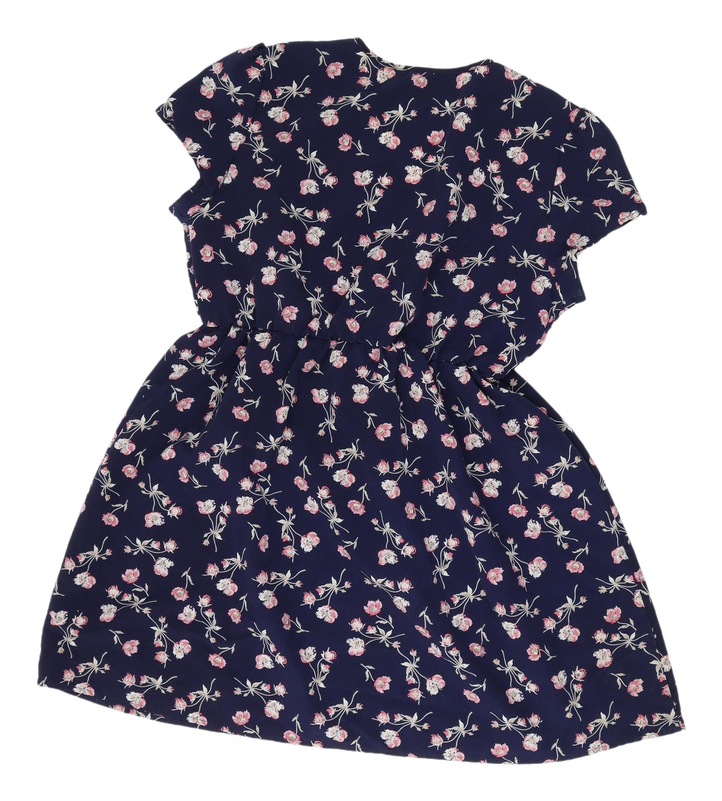 Reformed Women's Blue Floral Fit & Flare Dress L