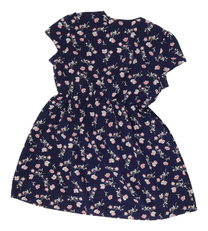 Reformed Women's Blue Floral Fit & Flare Dress L