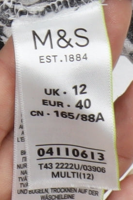 Womens UK Size 12 Marks and Spencer Multicoloured  Blouse