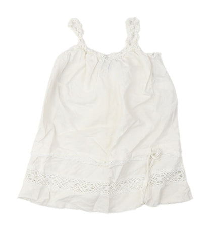 River Island Women's White Crochet Camisole Size 12