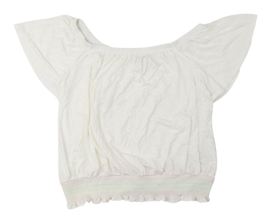 Womens UK Size 22 NEXT White Basic Blouse