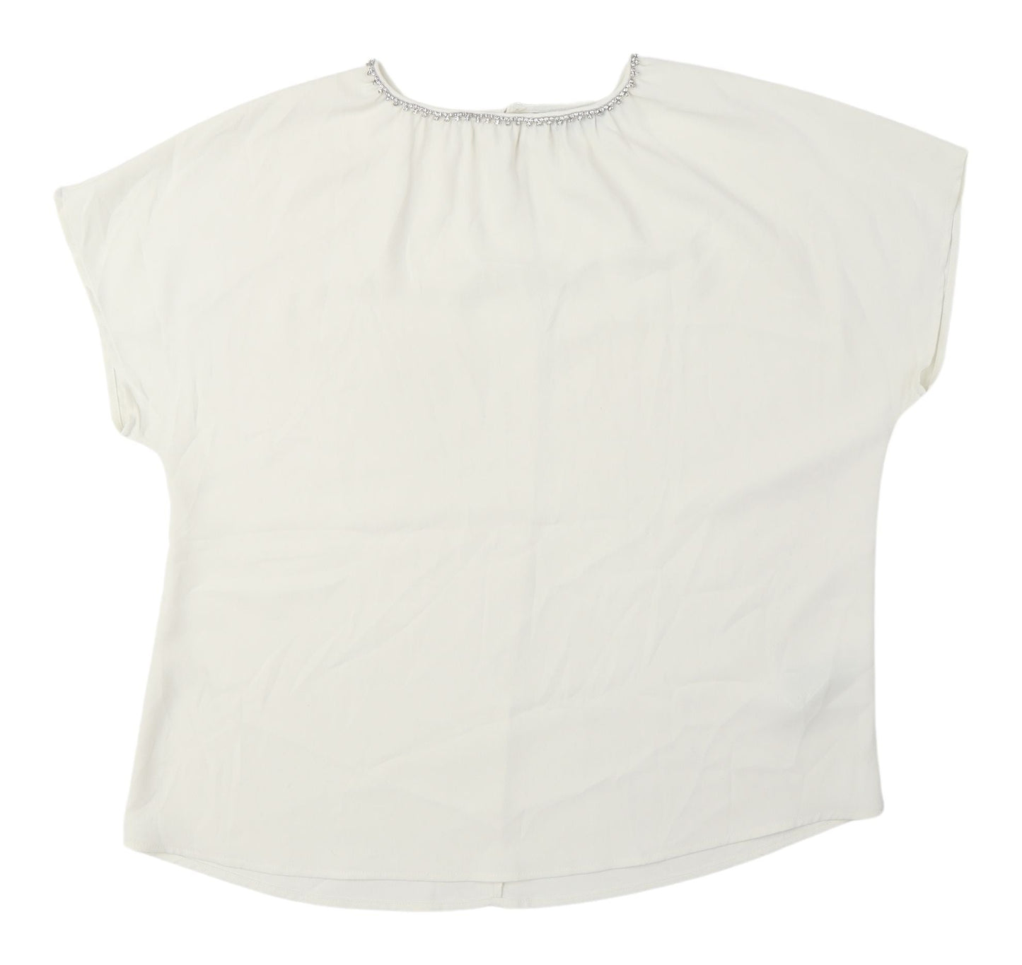 Womens UK Size 12 Marks and Spencer White Basic Blouse