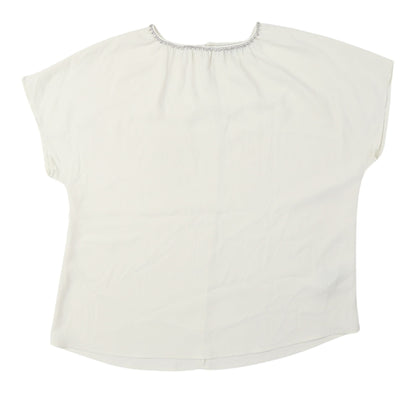 Womens UK Size 12 Marks and Spencer White Basic Blouse