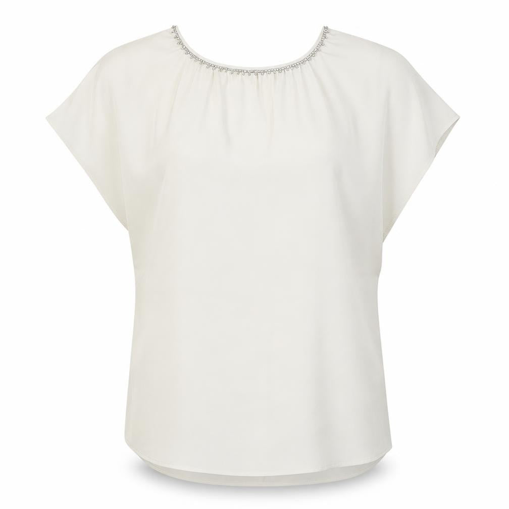 Womens UK Size 12 Marks and Spencer White Basic Blouse