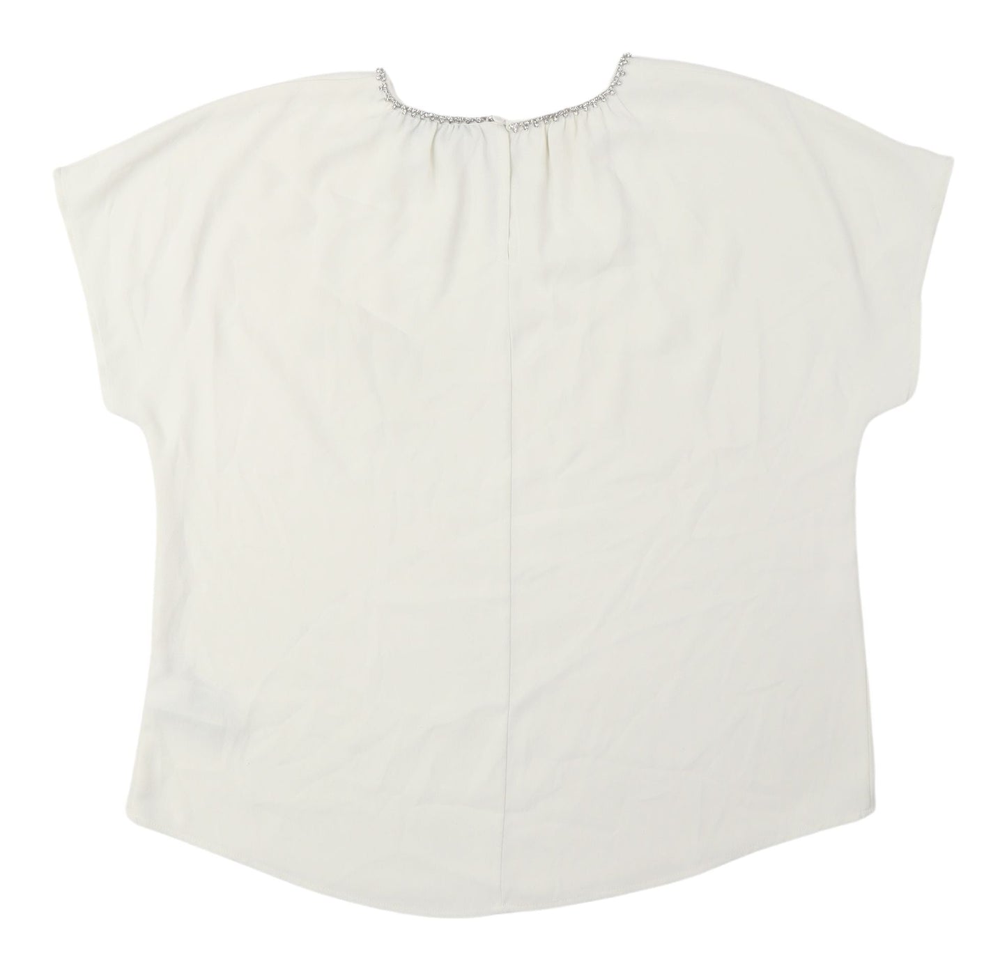 Womens UK Size 12 Marks and Spencer White Basic Blouse