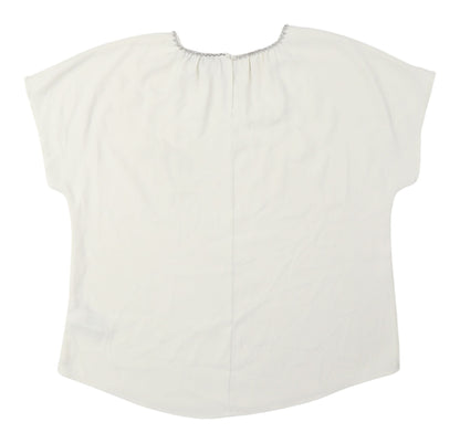 Womens UK Size 12 Marks and Spencer White Basic Blouse