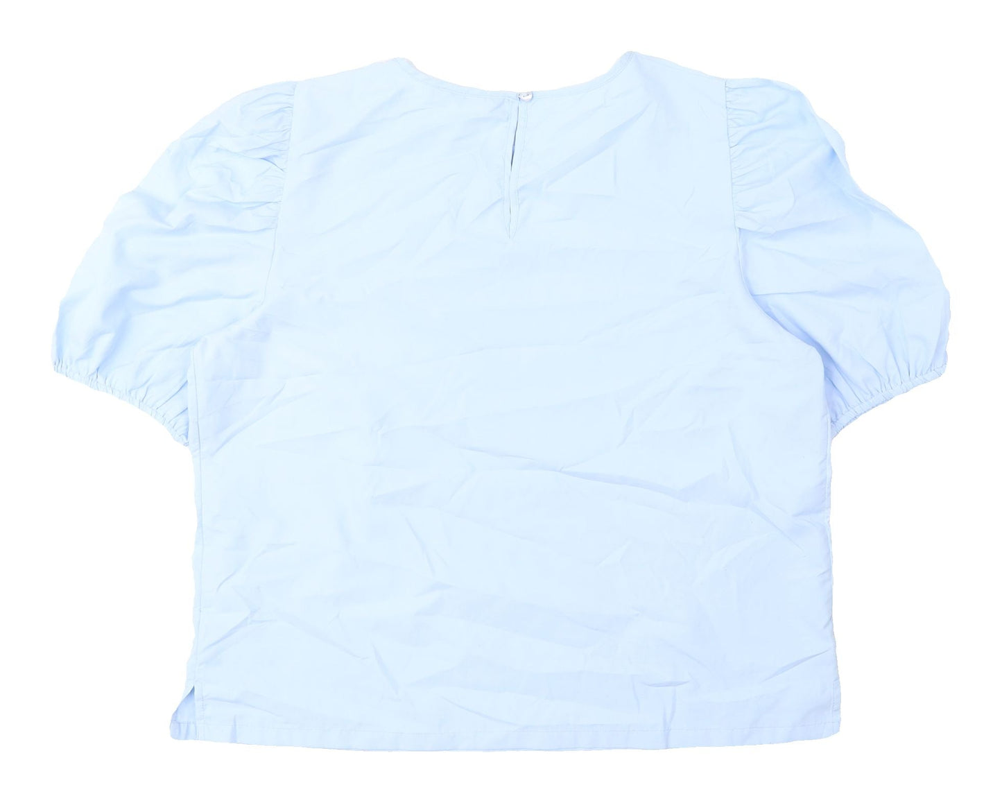 Womens UK Size 12 M&Co Blue Basic Blouse
