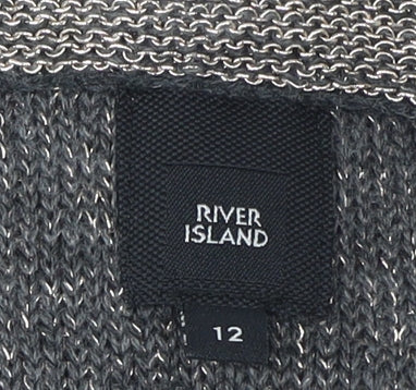 Womens UK Size 12 River Island Grey Jumper Jumper