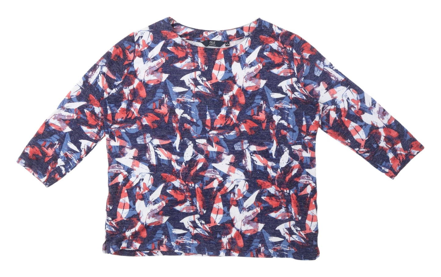 Womens UK Size L ISLE Multicoloured Classic Blouse