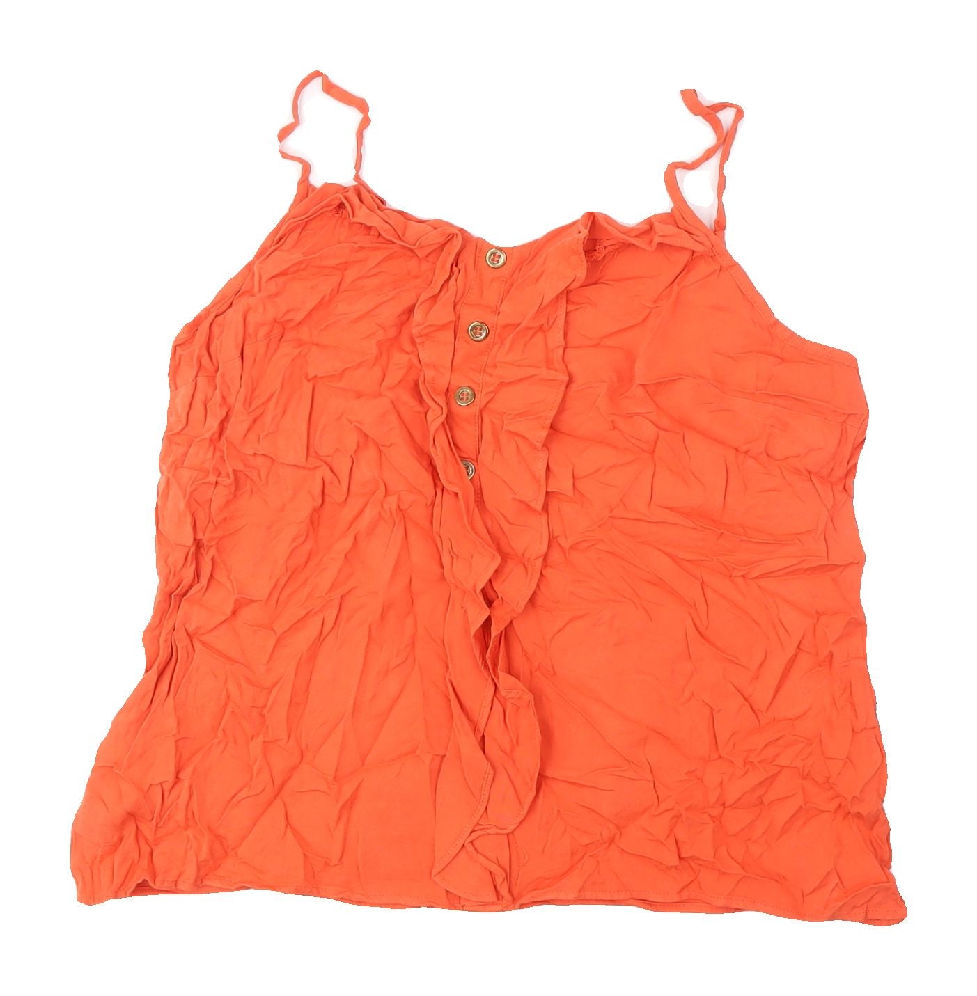 Womens UK Size 12 Oasis Orange Basic Blouse