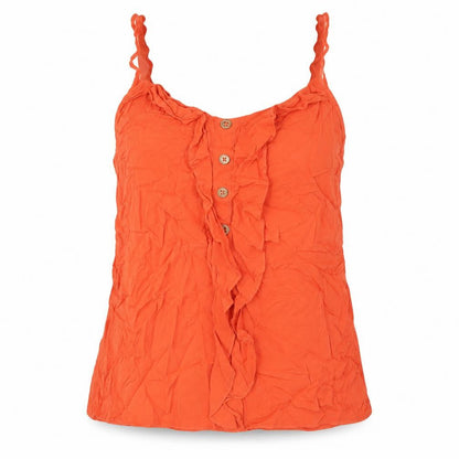 Womens UK Size 12 Oasis Orange Basic Blouse