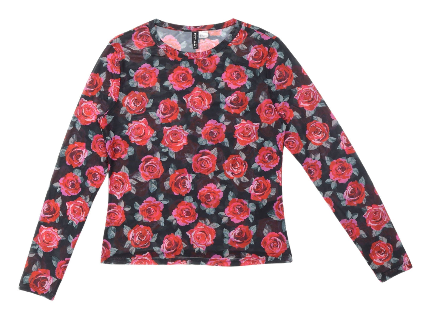 Womens UK Size L H&M Multicoloured Basic Blouse