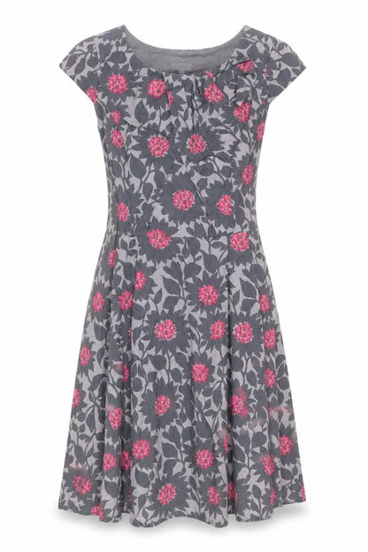 Untold Women's Grey Floral Knee Length Dress, Size 10