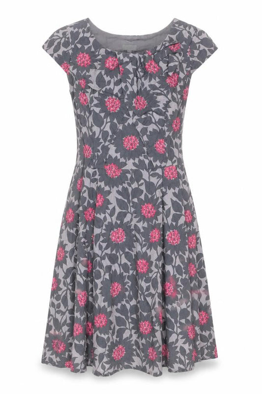 Untold Women's Grey Floral Knee Length Dress, Size 10
