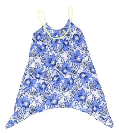 New Look Women's Blue Floral Slip Dress Summer