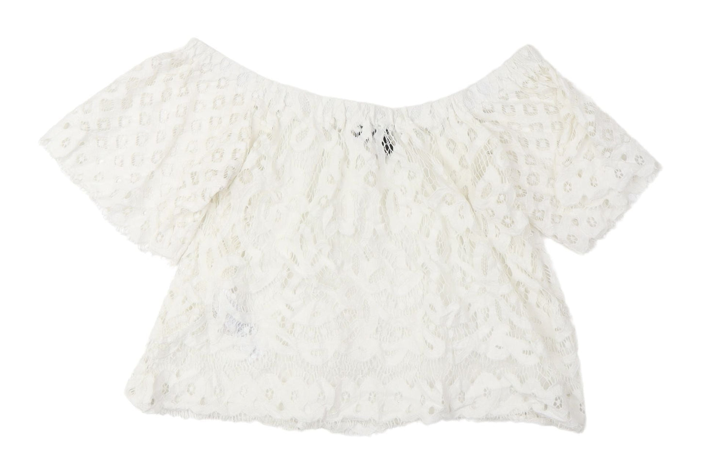 Womens UK Size 8 New Look White Basic Blouse