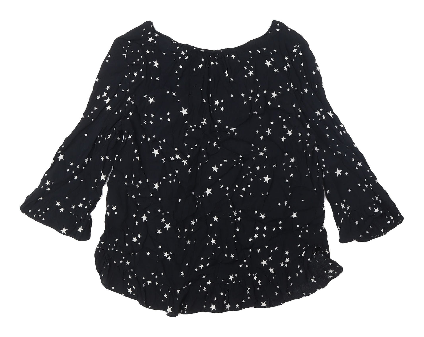 Womens UK Size M Gap Black Tunic Blouse