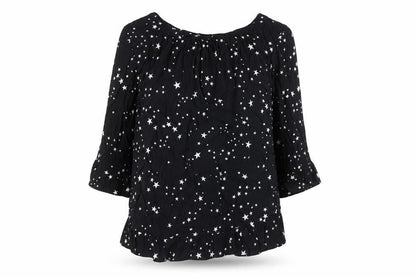 Gap Women's Black Star Tunic Blouse Medium