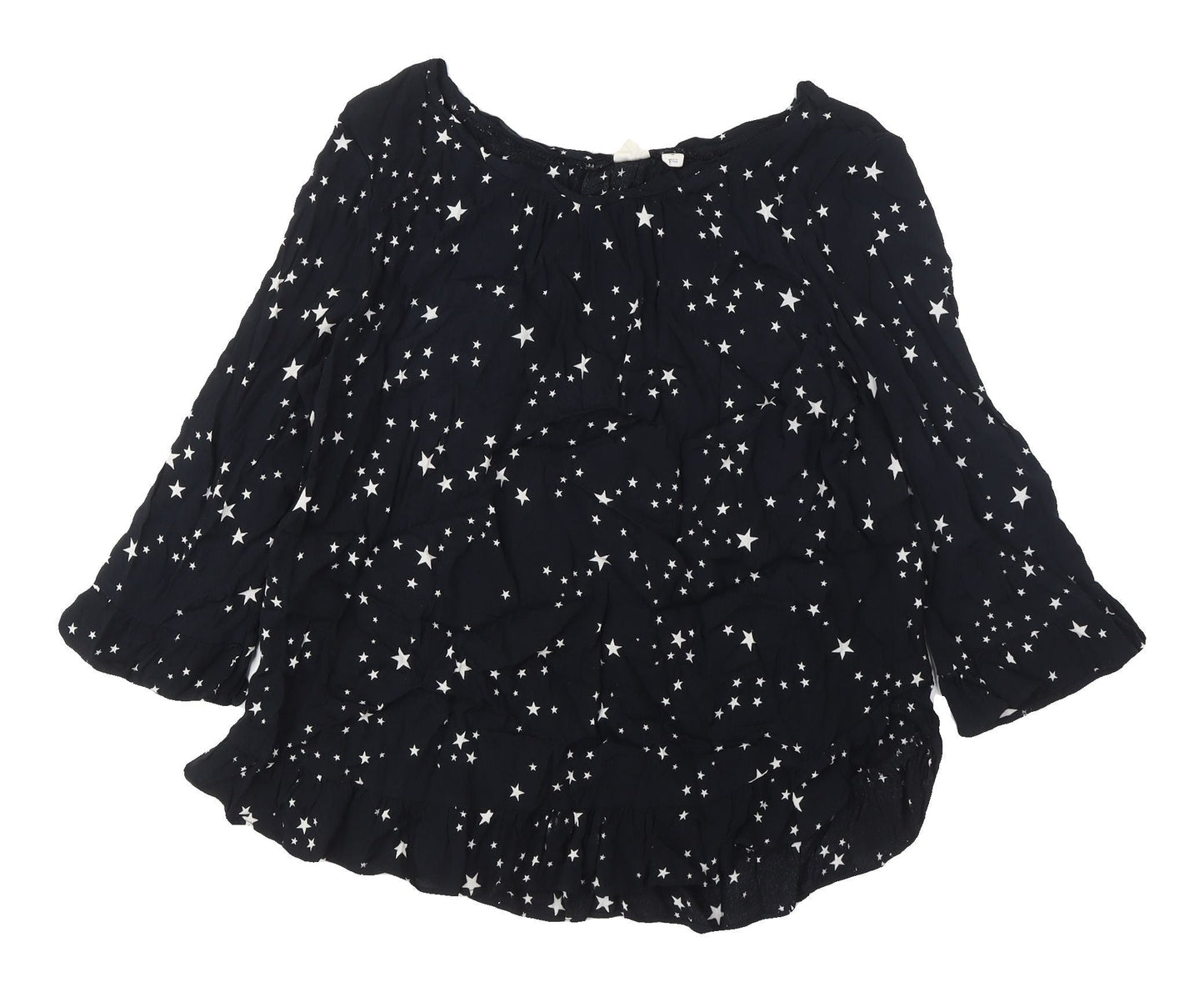 Womens UK Size M Gap Black Tunic Blouse