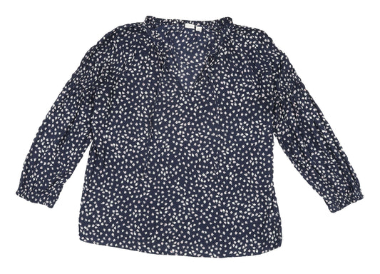 Womens UK Size S Gap Blue Tunic Blouse