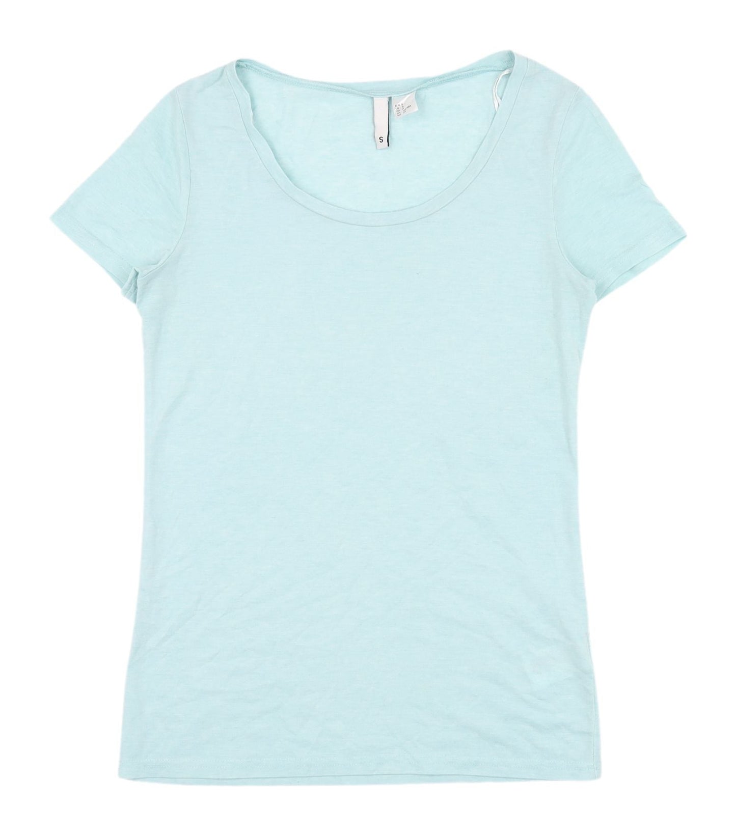 Womens UK Size S H&M Blue Basic T-Shirt