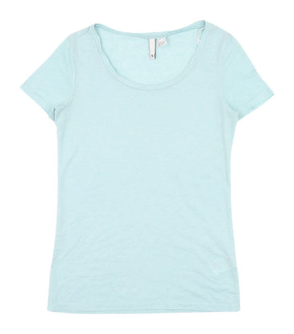 Womens UK Size S H&M Blue Basic T-Shirt