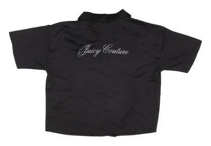 Juicy Couture Black Short Sleeve Pyjama Top M