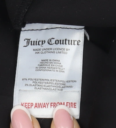 Juicy Couture Black Short Sleeve Pyjama Top M