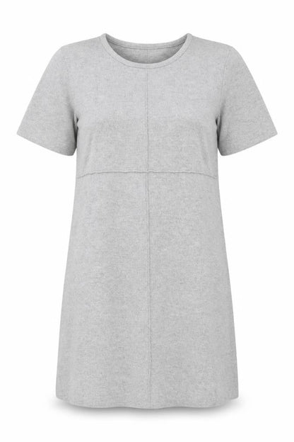 Zara Women's Grey Shift Dress, M, Casual Knit