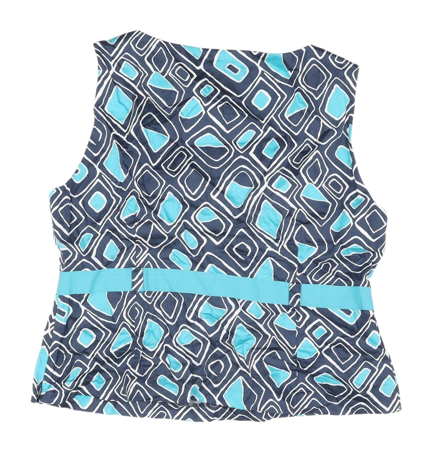 Precis Petite Women's Multicoloured Geometric Tunic Blouse Size 16