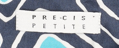 Precis Petite Women's Multicoloured Geometric Tunic Blouse Size 16