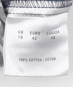 Precis Petite Women's Multicoloured Geometric Tunic Blouse Size 16