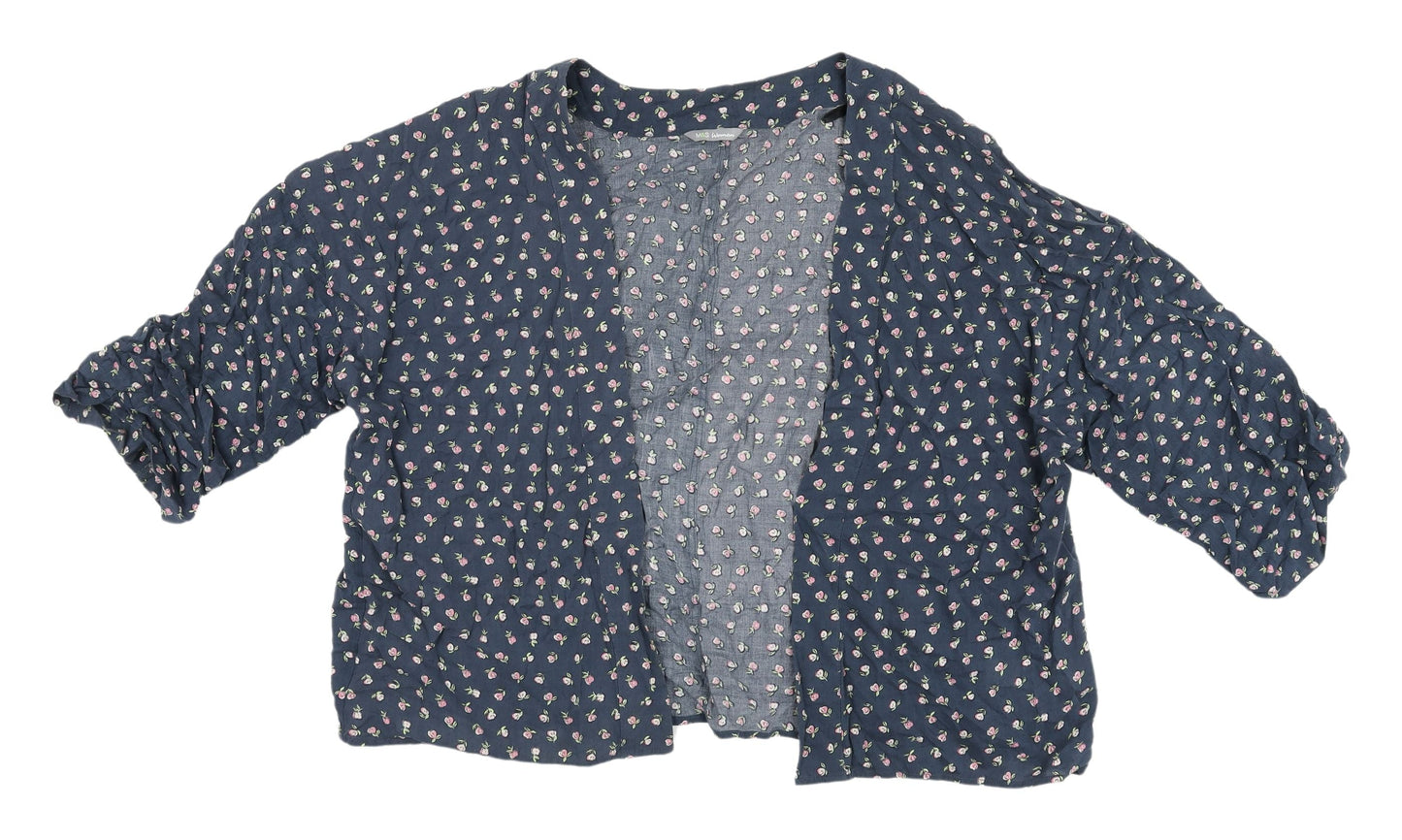 Womens UK Size 14 Marks and Spencer Multicoloured Kimono Blouse