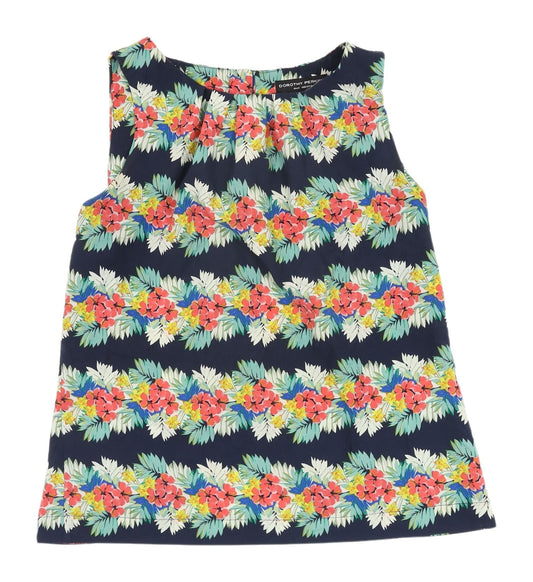 Womens UK Size 10 Dorothy Perkins Multicoloured Basic Tank