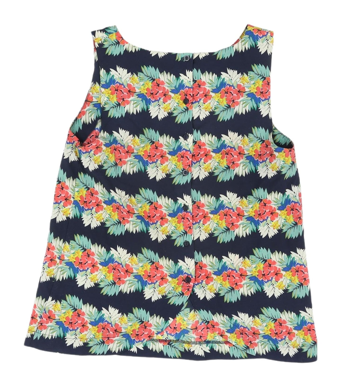 Womens UK Size 10 Dorothy Perkins Multicoloured Basic Tank