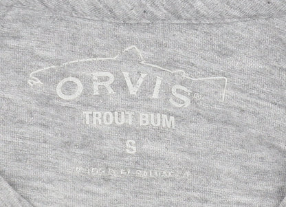 Orvis Women's Grey Basic T-Shirt, Size S, Everyday Casual