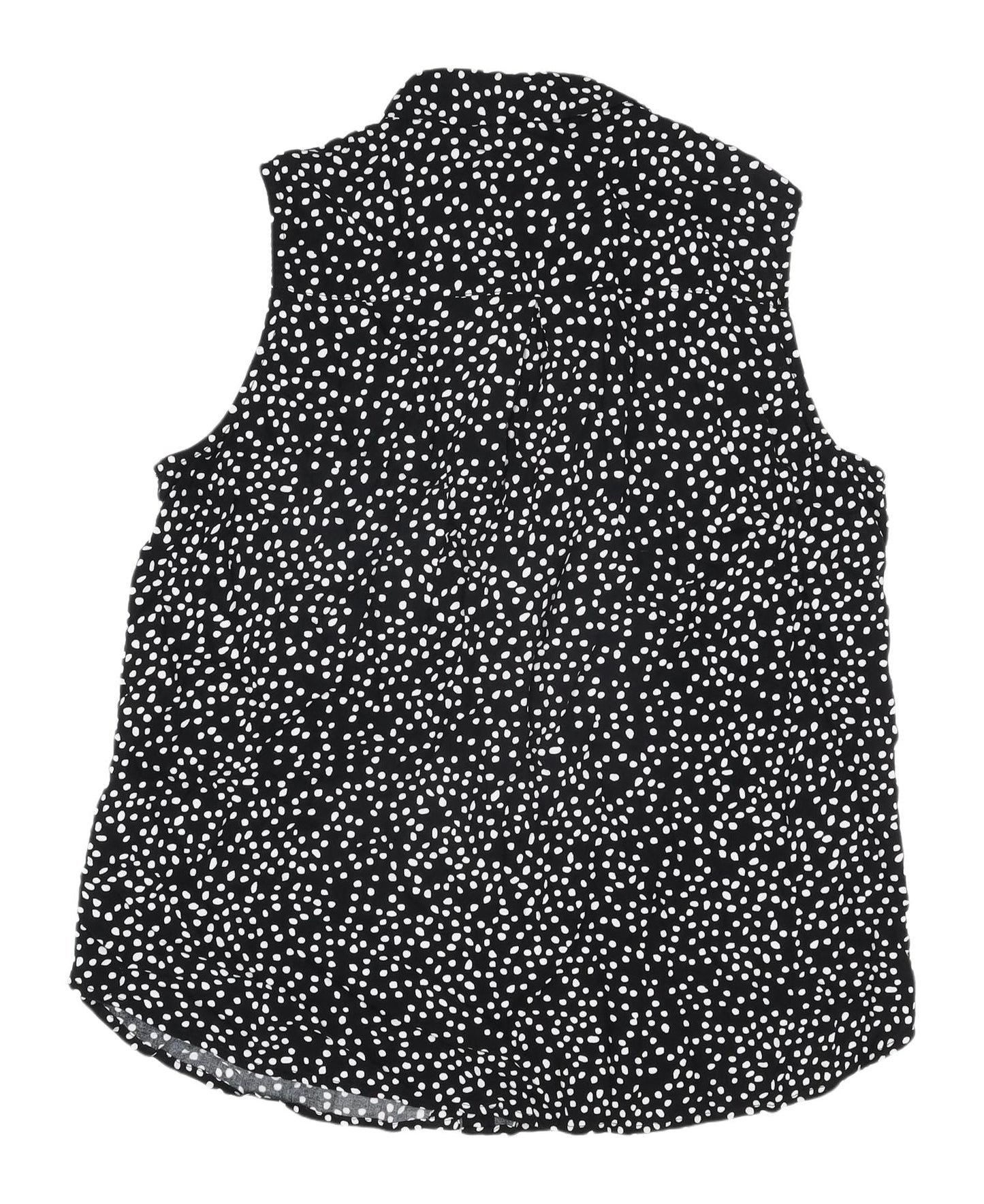Womens UK Size 14 H&M Black  Button-Up