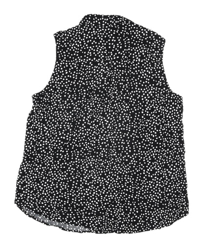 Womens UK Size 14 H&M Black  Button-Up