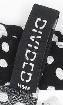 Womens UK Size 14 H&M Black  Button-Up