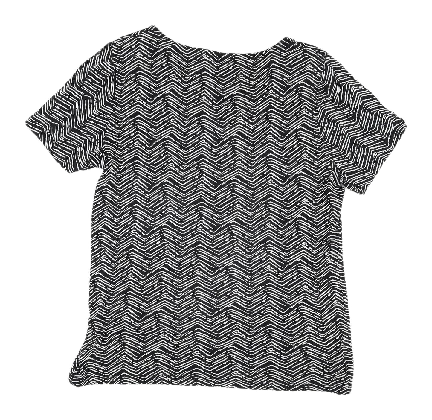 Womens UK Size 14 love TEES Black Jersey T-Shirt